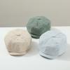Solid Color Children Forward Hat Visor Baby Beret Retro Kids Newsboy Cap  Boy Girl