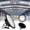 Waterproof LED Garage Floodlight High Brightness Industrial Plant Lighting Lamp UFO High Bay Light