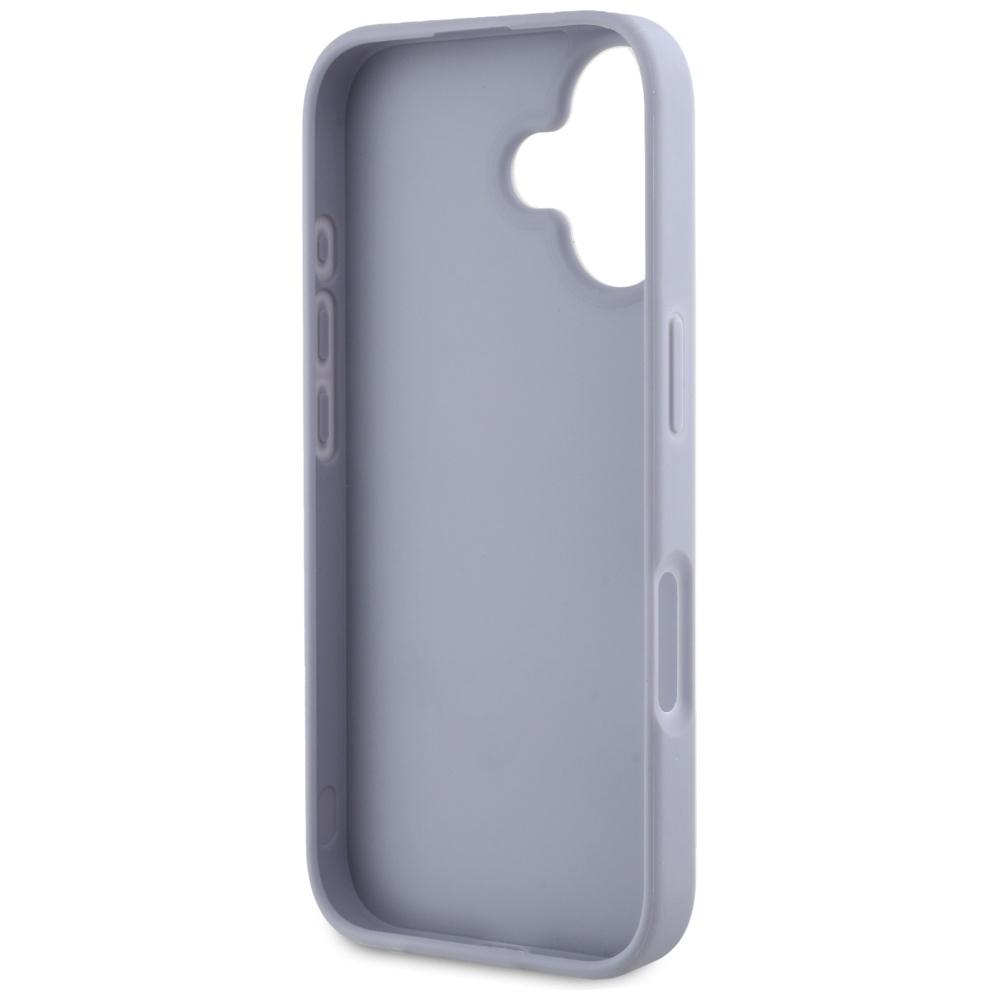 Etui do iPhone 16 Guess Metal Logo Fioletowy