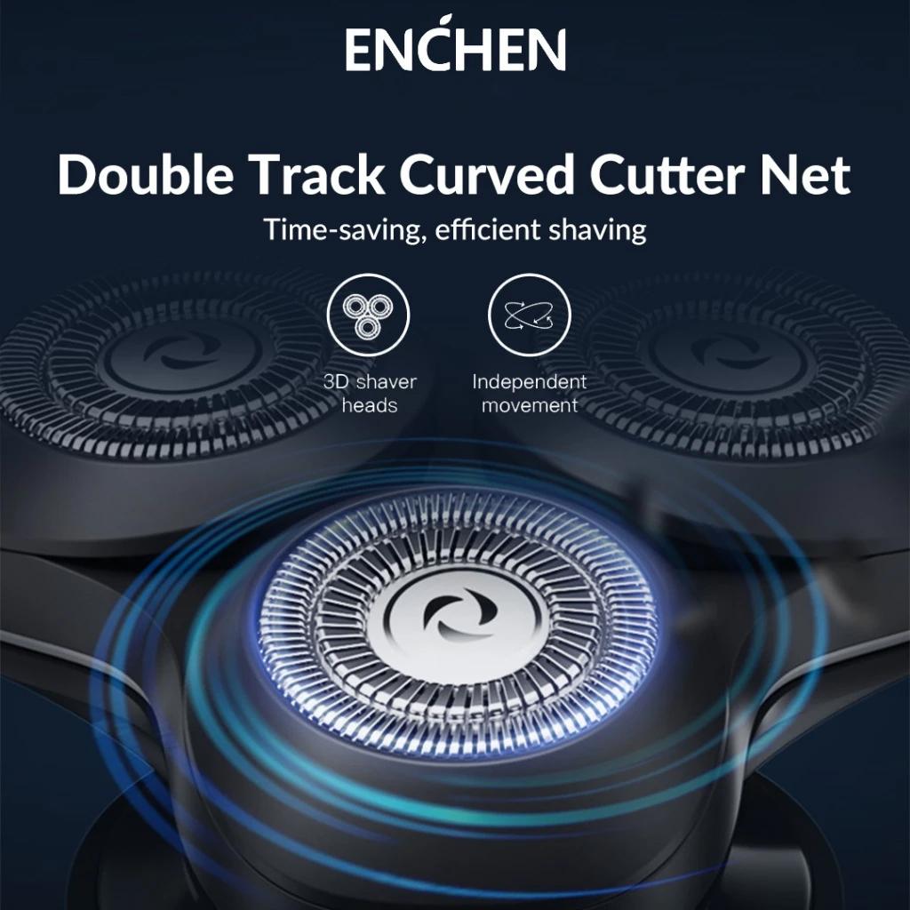 Xiaomi Электробритва ENCHEN X8 с магнитным лезвием, водонепроницаемый аккумуляторный портативный триммер для бороды Type-C