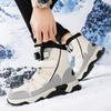 MCTIN Женские зимние сапоги Plus Snow Boots мужские средние теплые высокие хлопковые ботинки Большие противоскользящие однотонные