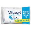 Mitosyl Lingettes À L'eau - 2 Sachets De 60