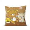 Милая Наволочка Rilakkuma Для Автомобиля Дивана Декоративная Домашняя Двусторонняя Печать Плюшевая Квадратная Подушка Декоративная Подушка Чехол