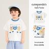 Kaka Panda Cartoon Short Sleeve Baby T-Shirt