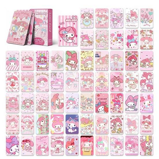 Sanrio фотокарточки товары ЛОМО иллюстрации фотокарточки 60 шт + мини наклейки 32 шт, Моя Мелодия, 1 шт
