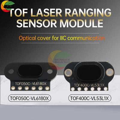 TOF050C 400C Модуль лазерного датчика расстояния ToF Время-в-полете Датчик расстояния с выходом IIC для 50 см / 4 м VL6180X VL53L1X