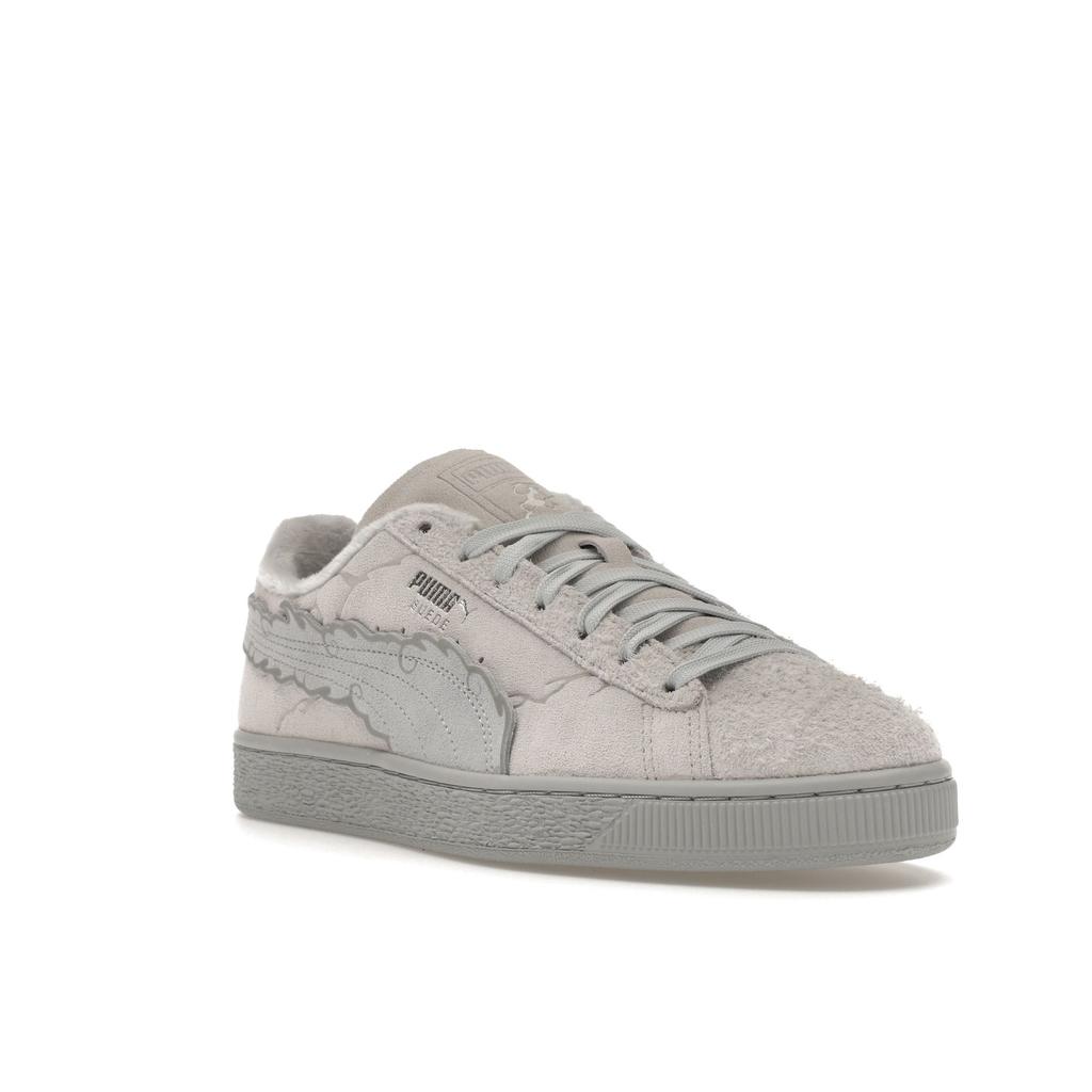 One Piece x Puma Suede Gear 5 Луффи Мужские Кроссовки Серый Пепельно-Серый Платиново-Серый 396524-01