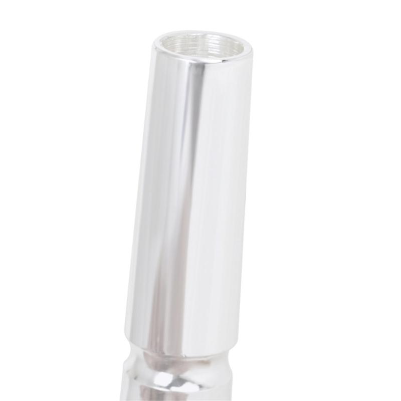 Bb Cornet Mouthpiece Brass Texture Silver Plated 4B Designs for Professional Music Instrument for Replacing and Repair
