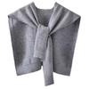 Core Yarn Knitted Shawl Female Spring and Autumn with Shoulder Color with Shoulder Thin Cardigan Summer Knot False Collar Scarf