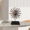 Homes Metal Copper Finish Flower Shape Antique Handmade Sculpture Table Artifacts Showpiece Items for Home Decor Living Room
