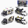 4pcs Pullback City Car Model Set Alloy Cars Toy Play Set City Series Opened Doors Truck Model Toy