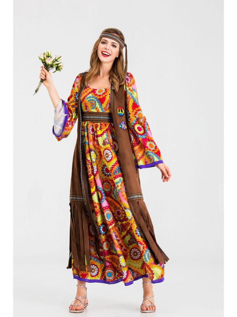 Хэллоуинский костюм диско-хиппи 70-х