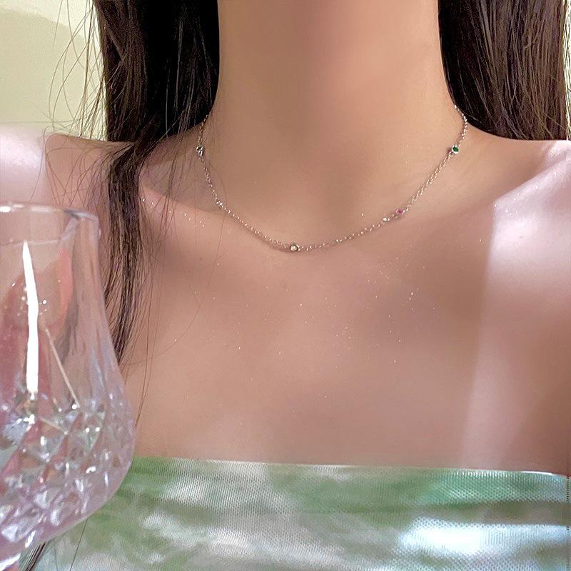 Красочная бабочка с кубическим цирконом, кулон, ожерелье, температура, роскошные женщины и девушки, циркониевая цепочка на ключицу, романтические ювелирные изделия, аксессуары, подарки