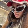 Прямоугольные солнцезащитные очки Spike Женские Мужские Дизайнерские Модные Панк Солнцезащитные очки для мужчин Стимпанк Y2K Спортивные солнцезащитные очки