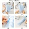 1PC Portable Silicone Curly Iron Storage Bag For Travel And Business Trips Roll Clip Flat Bag Suitable For Women's Outings