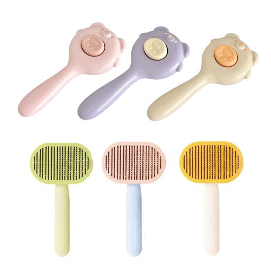 Pet Brush for Shedding Self-Cleaning Grooming Brush Cat Shedding Comb Removes Loose Fur for Long Short Hair Dogs Cats