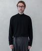 ESN Ribbed Half Turtleneck Knit T-Shirt Black