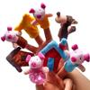 8Pcs Finger Puppet Baby Plush Toys Three Little Pigs Role Play Tell Story Cloth Doll For Children Scene Drama Props Tmz