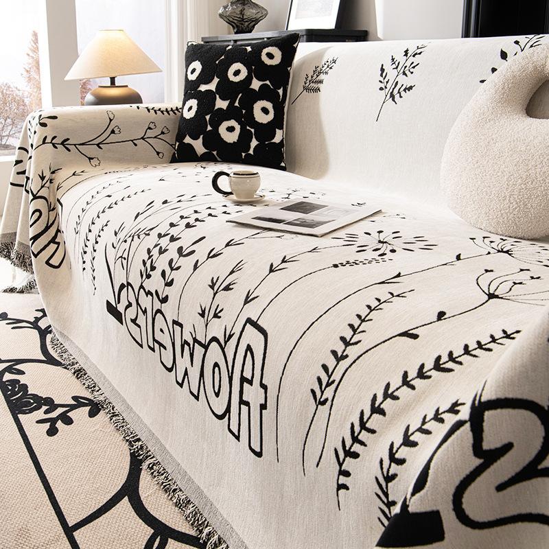 Chenille Sofa Towel Four Seasons Universal All-Inclusive Sofa Cover Dust Cover One-Piece Sofa Cover Cloth Anti-Scratching