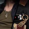 Fashion Mechanical Bionic Hand Pendant With Chain For Men Women Creative Movable Finger Joints Robot Hand Necklace Jewelry
