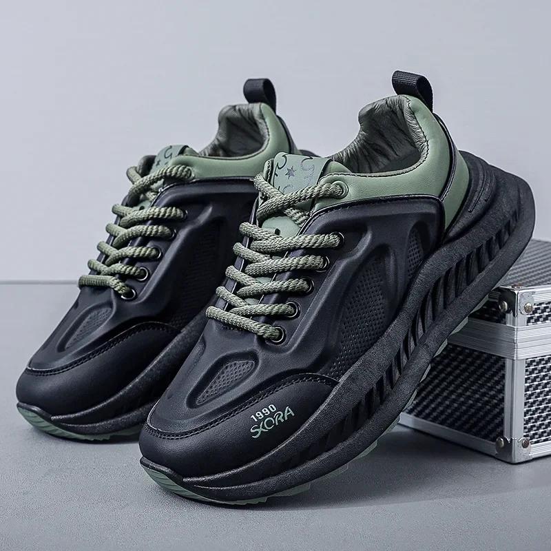 Мужские кроссовки, повседневная спортивная обувь, мужская осенняя мода, легкая дышащая обувь, мужская толстая подошва, кроссовки для бега Zapatillas Mujer