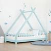 TAHUKA Children's Teepee Bed 140 X 200 Light Blue