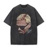 Рэпер Крис Браун Breezy Bowl XX Tour 11:11 Винтажная выстиранная футболка Мужская Женская Модная Хип-хоп футболки Хлопковые футболки оверсайз