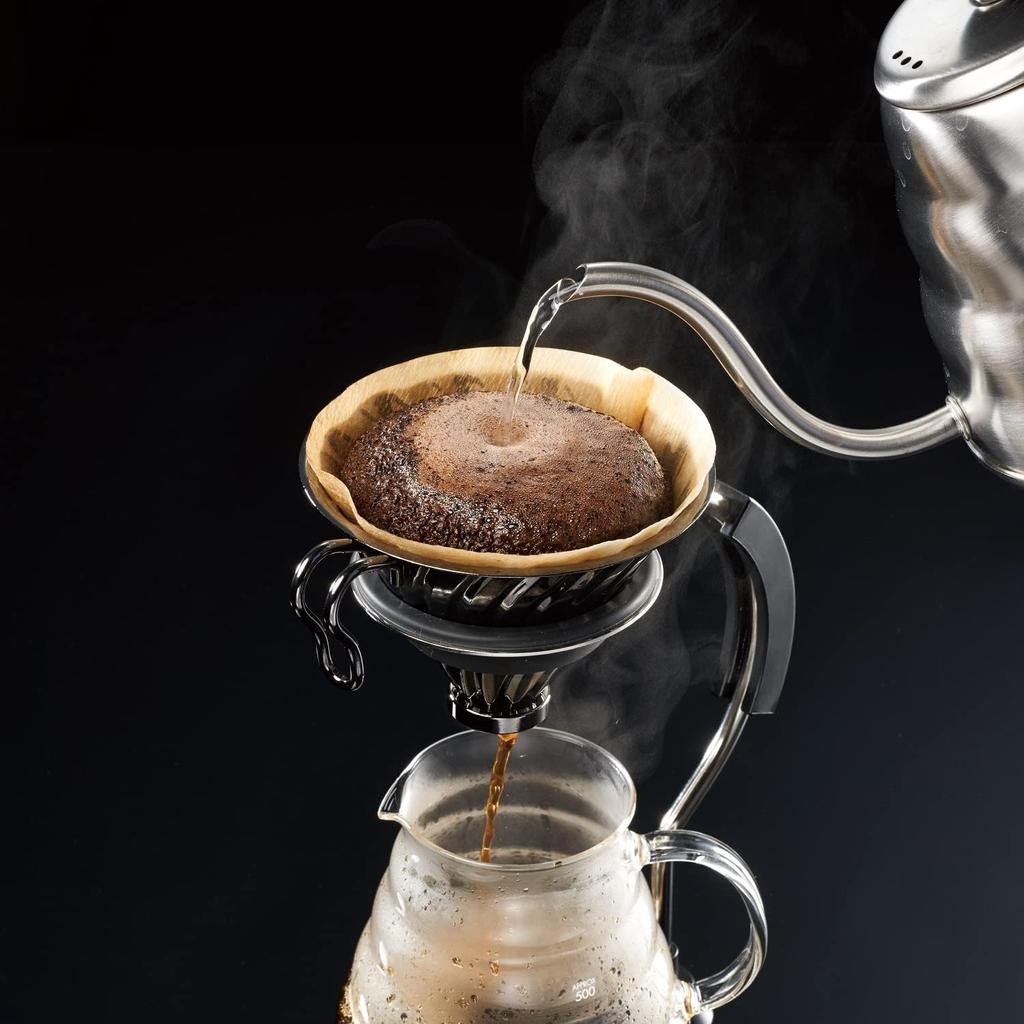 HARIO V60 Металлическая кофеварка-капельница для чашек матово-черная xx 1~4 [VDMR-02-MB] 9,0 14,5 12,0 см