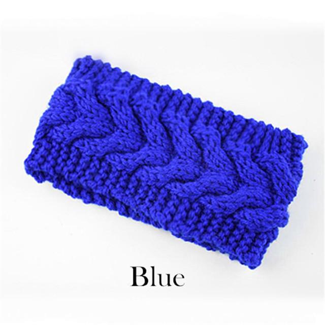 Зимние широкие повязки на голову для женщин, вязаный теплый тюрбан, повязка на голову, толстые массивные грелки для ушей, мягкие эластичные вязаные крючком повязки для волос, банданы, аксессуары для волос