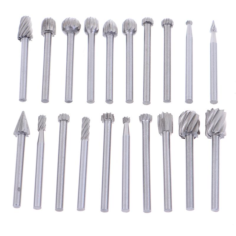 20 шт., набор хвостовиков шлифовальных станков из карбида вольфрама с вращающейся точкой, 3*40 мм