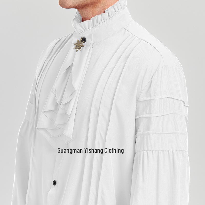 Мужская готическая стимпанк викторианская рубашка 2024