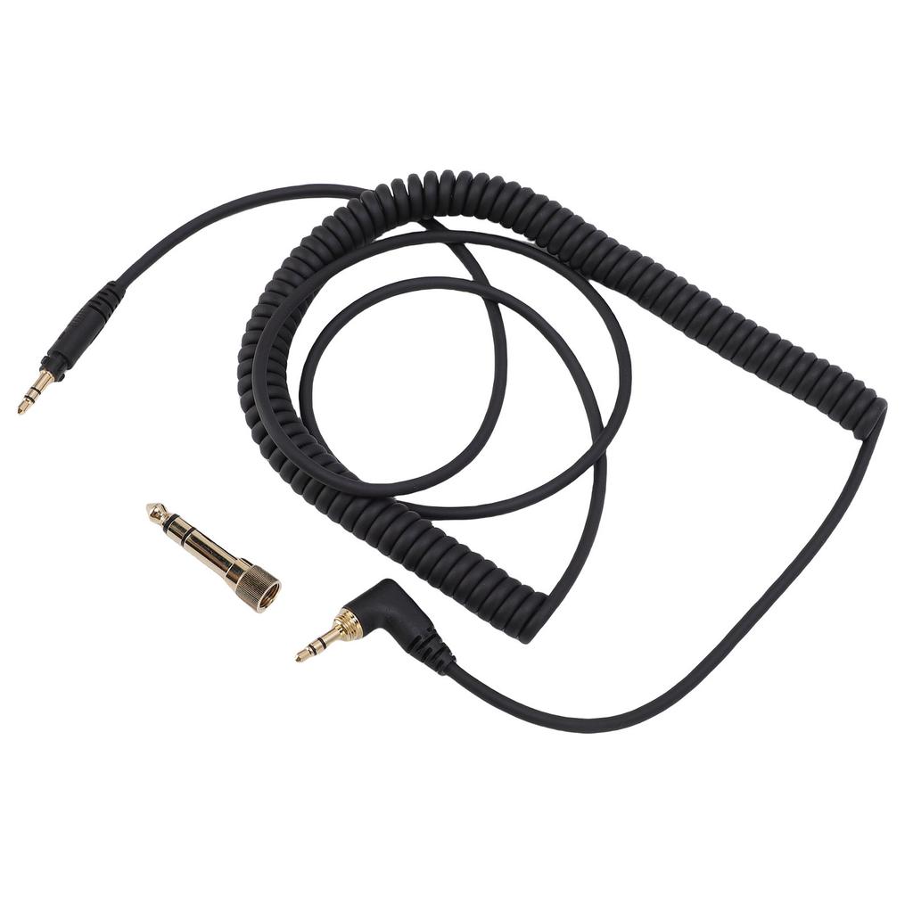 Пружинный звуковой кабель для наушников, подходит для наушников EAH DJ1200, штекер 3,5 мм, удлиненный спиральный шнур 140 330 см