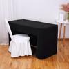 Скатерть на резинке из полиэстера с открытой спиной, однотонная моющаяся скатерть для встреч, вечеринок, свадеб, банкетов, дней рождения, декор
