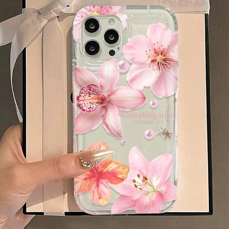 Чехол для телефона с цветочным узором гибискуса для iPhone 16 15 14 13 12 11 Pro Max XS X XR Plus Mini SE 2020 2022 Бампер Funda
