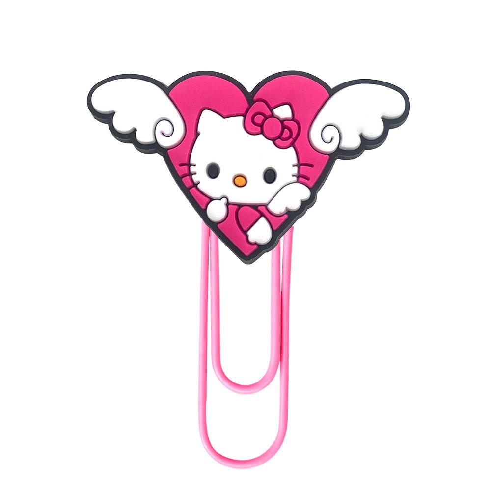 Креативные закладки-скрепки Hello Kitty - Цветные канцелярские принадлежности, Большие скрепки для DIY