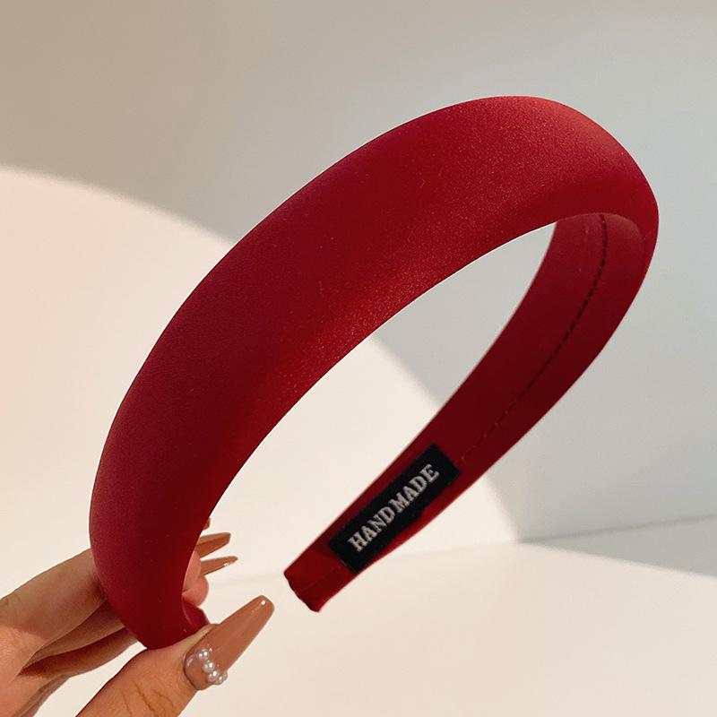 Женская высококачественная повязка на голову из губки 2023 года: Высокий головной убор с широкими краями, простая шпилька