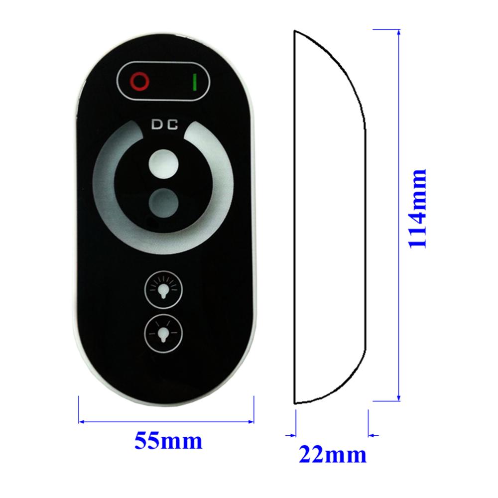 Dimmer Switch, DC 12V-24V 18A PWM LED Light Strip Dimmer with Dimmable Slide Remote Control, Adjust