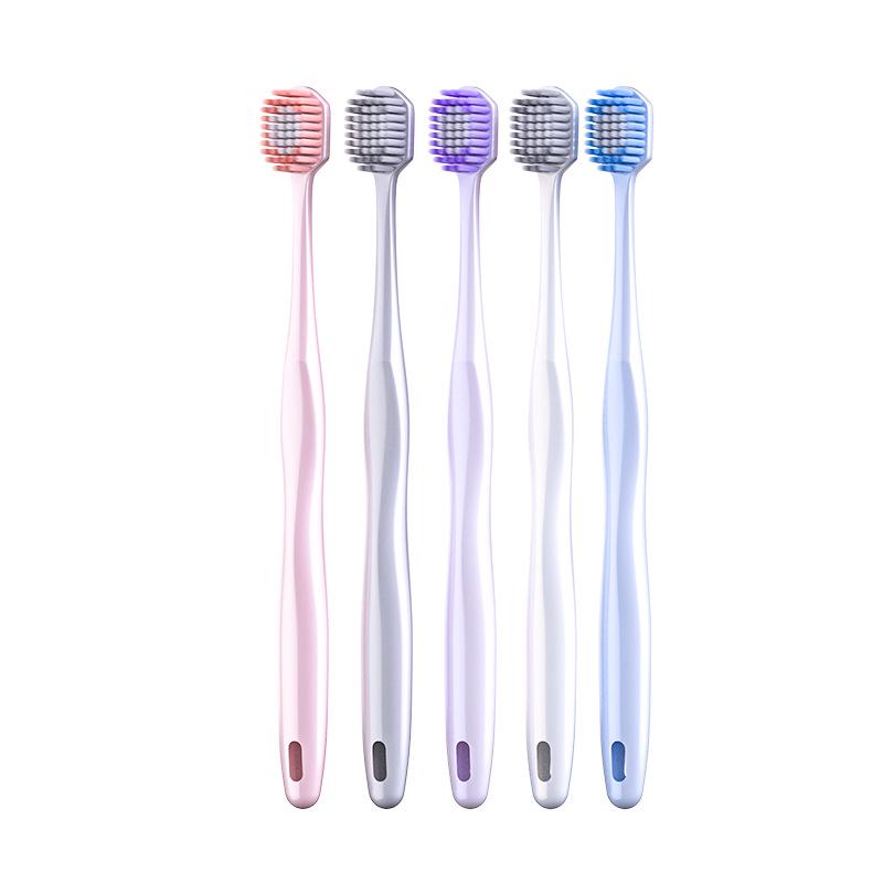 Kent Unisex Soft Bristles Adult Toothbrush, Wide Head, Family Pack, 5 Pieces