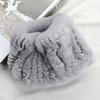 Elastic Rabbit Fur Scarf Multicolour Fur Collar Neck Creative Rex Rabbit Fur Scarf  Gift