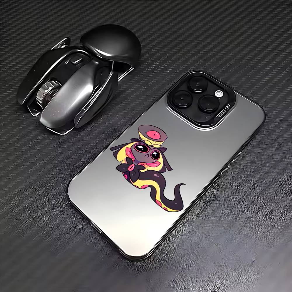 Sir Pentious H-Hazbin H-Hotel Phone Case For iPhone 17, 16,15,14,13,12,11 Plus,Pro Max, Colorful Silver Funda Cover