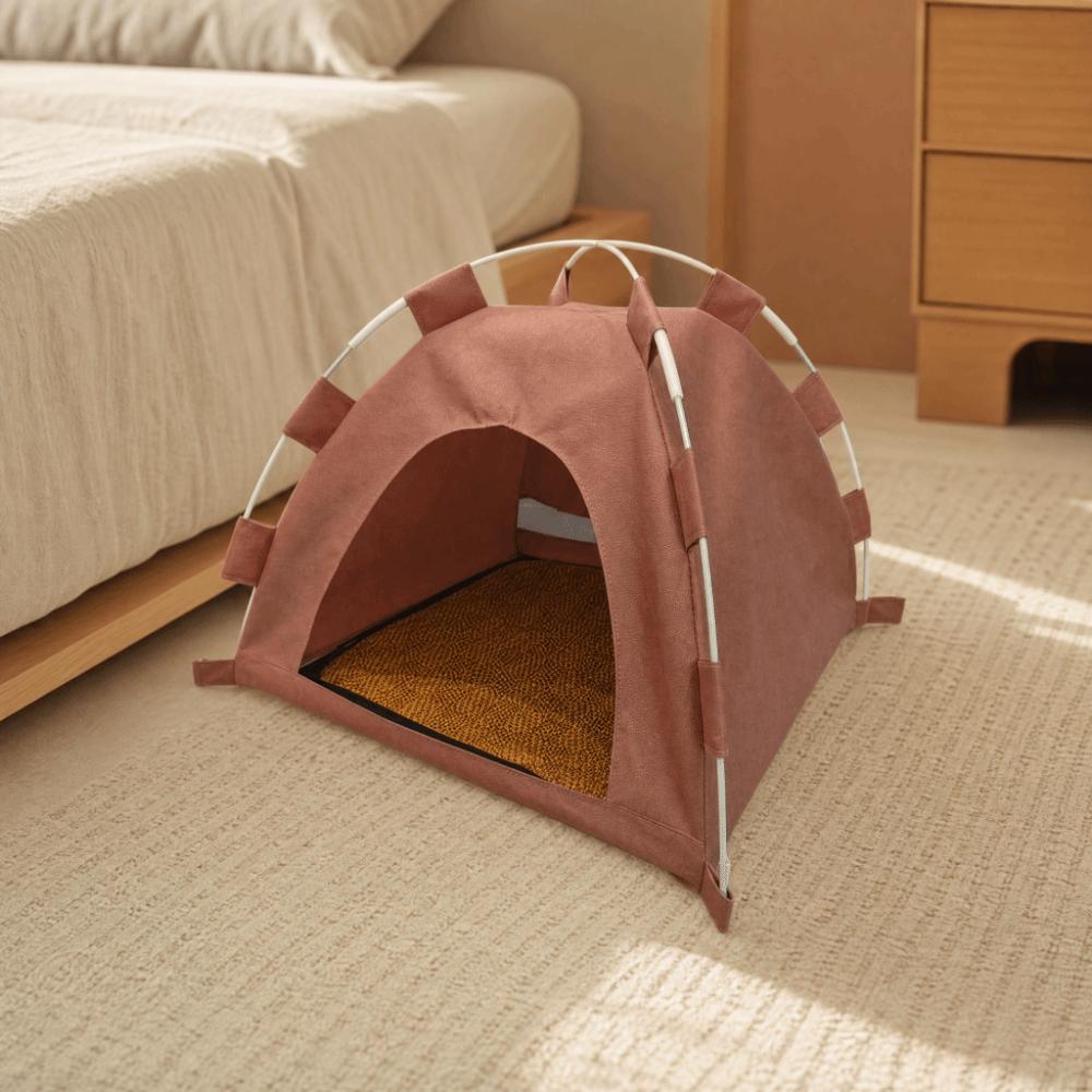 Foldable Dog House Detachable Cooling Dog Cave Cat Bed Portable Pet Tent  Camping Use