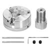 Lathe Chuck 3 Jaws/4 Jaws Manual Self-Centering Mounting Bolt for Grinding Milling Turning Machine 8/5/3.17mm Connecting Shaft
