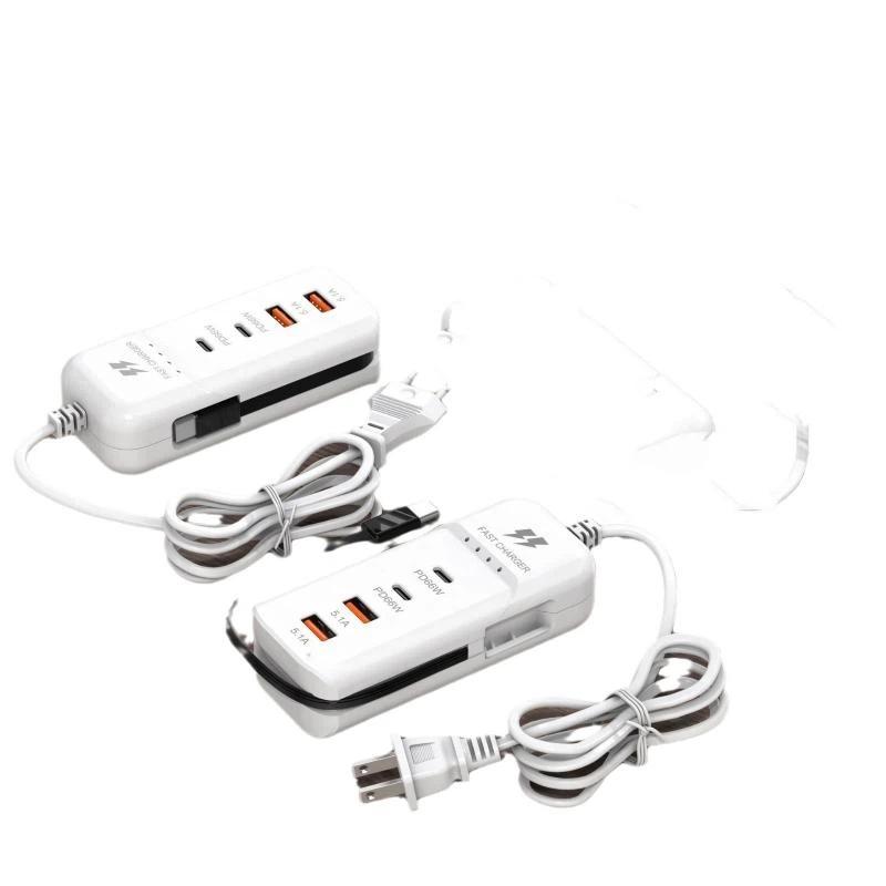 Умный идентификатор PD Type C USB-зарядное устройство Многопортовый адаптер быстрой зарядки EU US Штекер для iOS Android Телефонов Путешествия