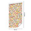Wallpaper Small flowers cream, beige, lime and coral 50x1000