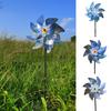 Bird Repeller Spinner Reusable Sparkling Detachable Colorful Easy To Install Repel Bird PET Reflective Pinwheel Birds Deterrent Windmill Supplies