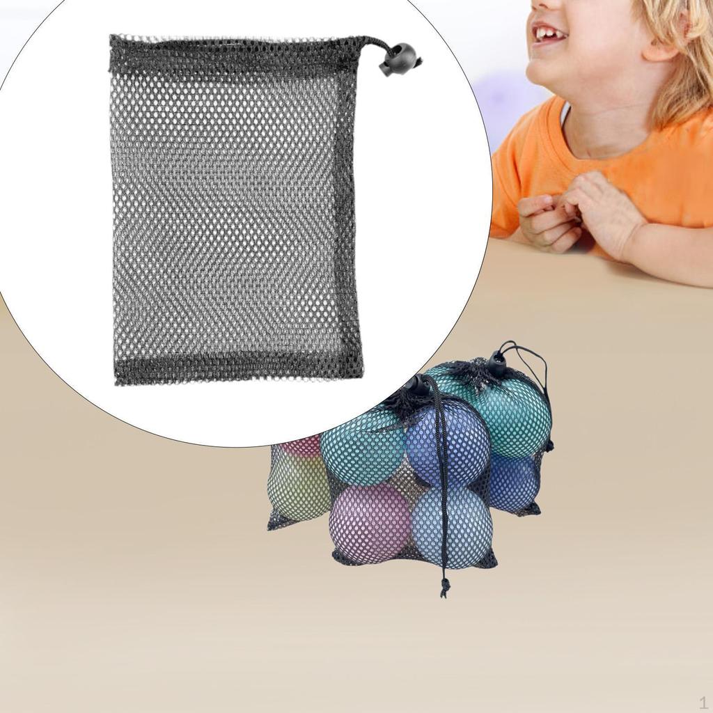 Компактная сетчатая сумка с завязками для хранения и организации