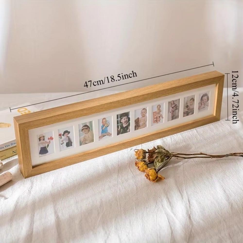 Porous Picture Frame One-inch Photo Baby Keepsake Frame Vintage Photo Frame Memory Gifts