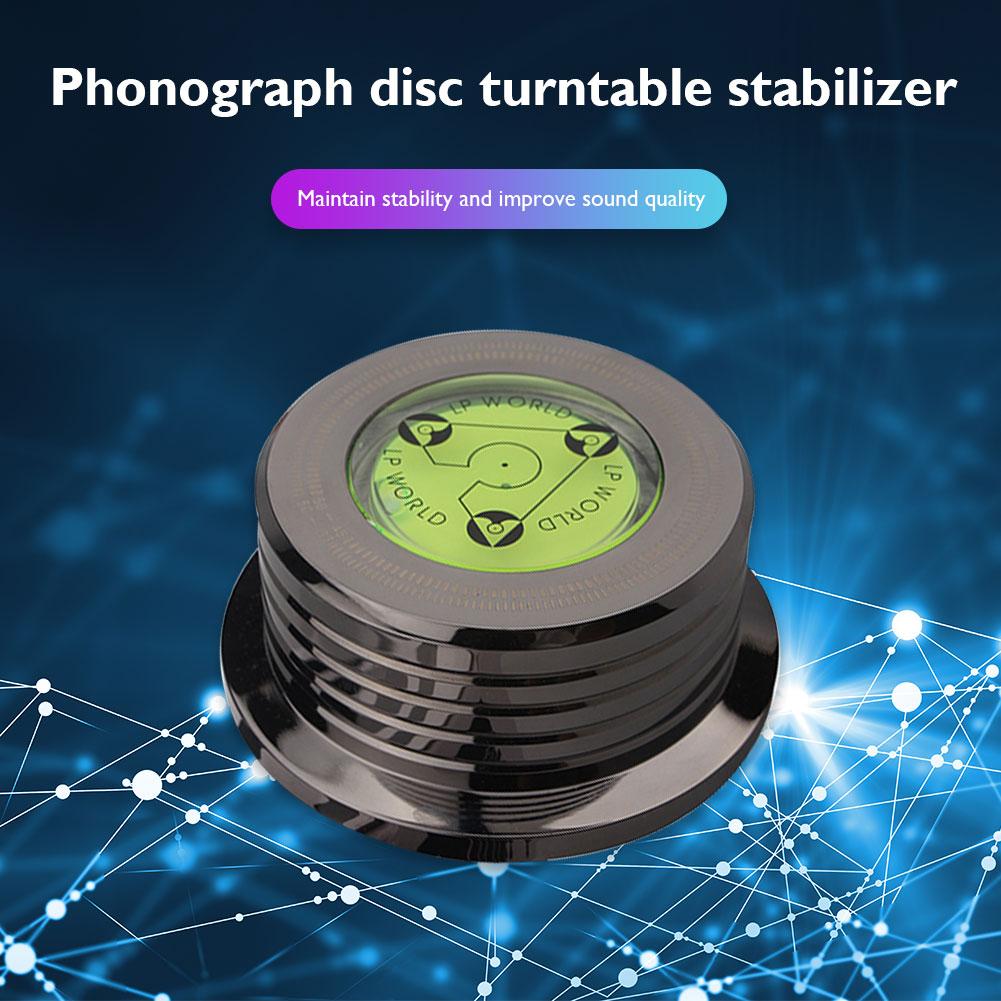 Универсальный 50 Гц LP Дисковый стабилизатор с уровнем металлический виниловый проигрыватель весовой зажим для проигрывателя пластинок алюминиевый сплав весовой зажим