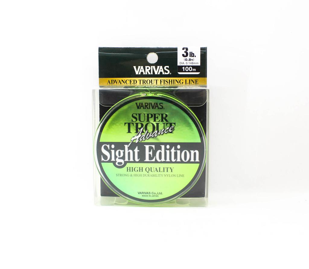Varivas Нейлоновая леска Super Trout Advance Sight Edition 100 м 3 фунта (6884)