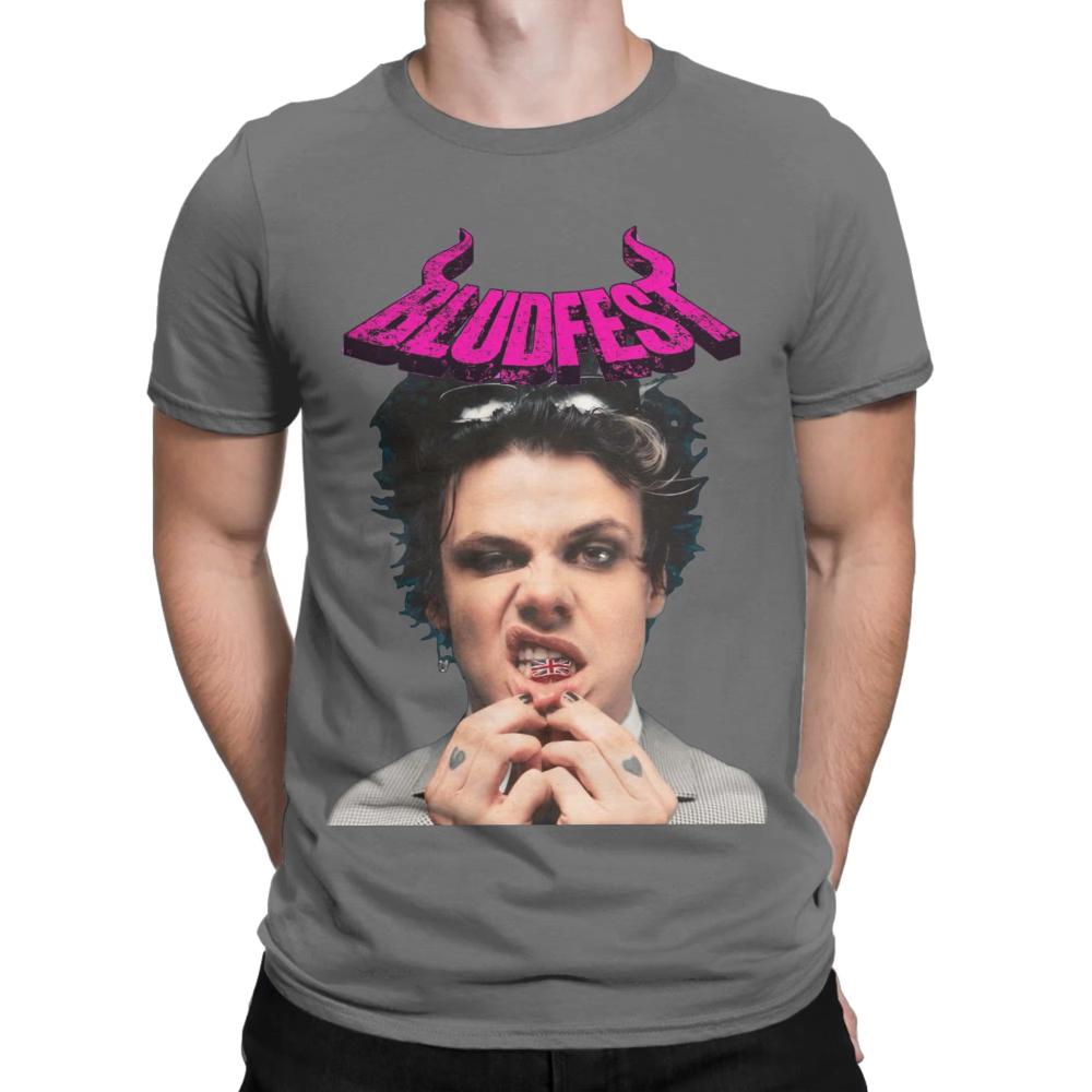 Мужские Женские Футболки Yungblud Bludfest Чистый Хлопок Топы Crazy Короткий Рукав Круглый Воротник Футболки Подарок на День Рождения Футболки Лето